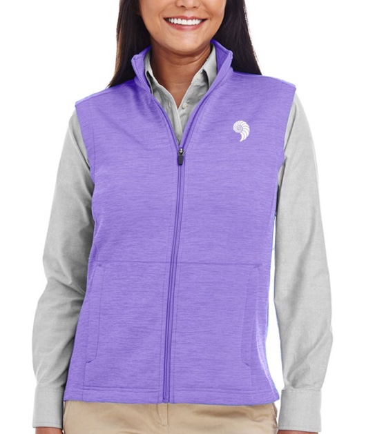 Ladies VAD Wear Melange Fleece LVAD Vest